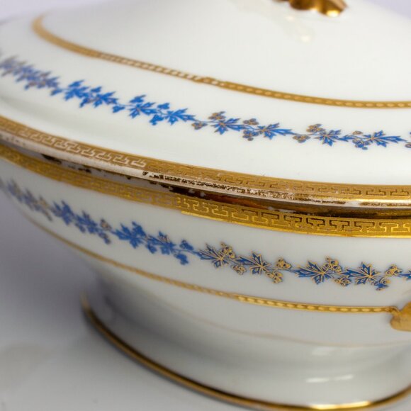 Antique Limoges France Porcelain Vegetable Bowl | Hand Painted Charles Martin - Picture 5 of 10